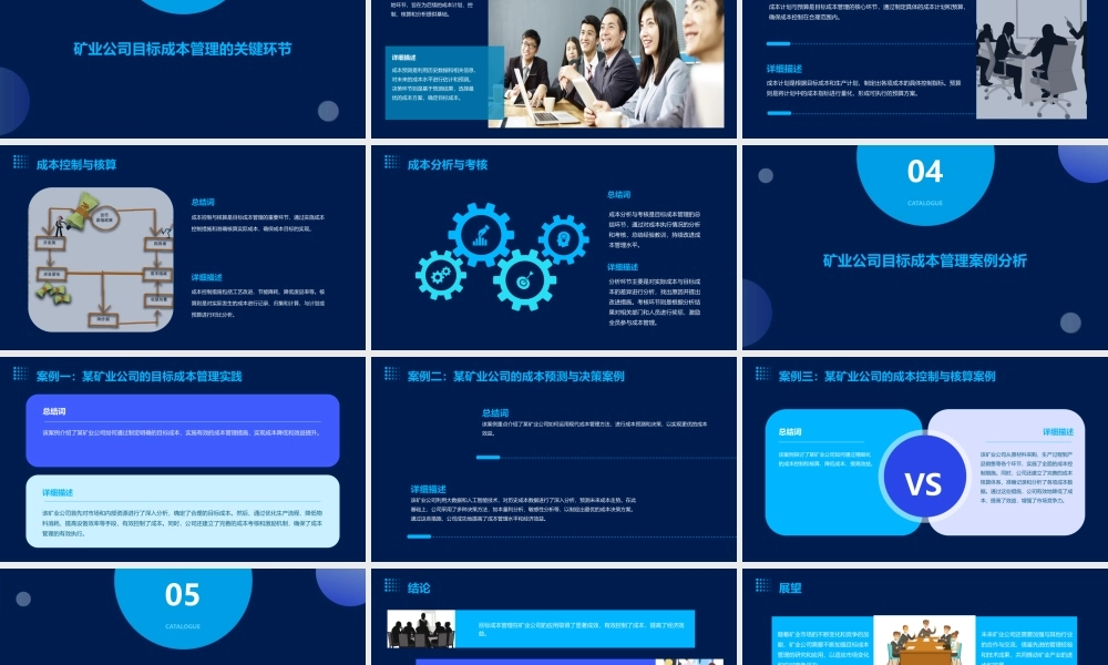 矿业公司目标成本管理材料cao课件