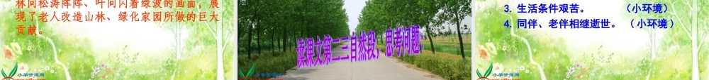 六年级语文上册第四组16青山不老第一课时课件