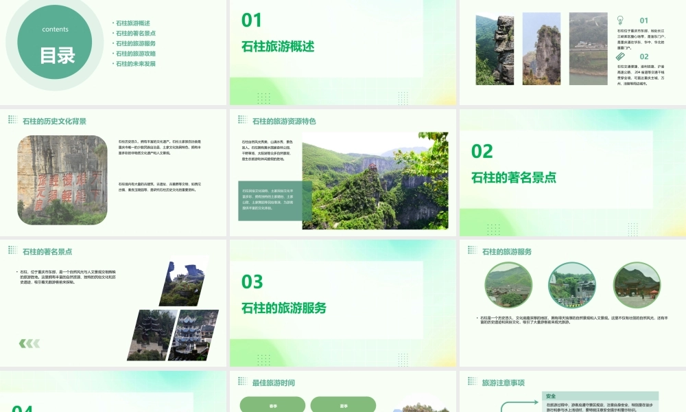 石柱旅游介绍篇课件