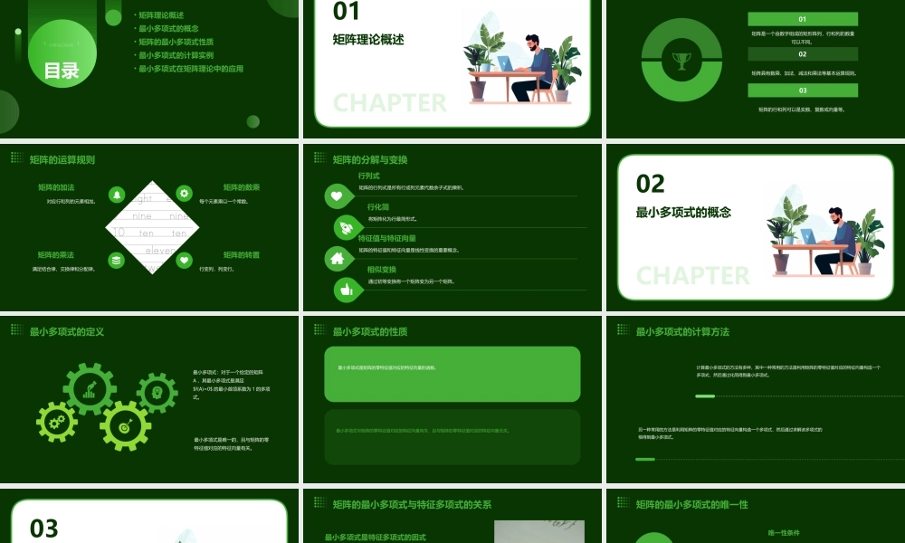 矩阵理论最小多项式课件