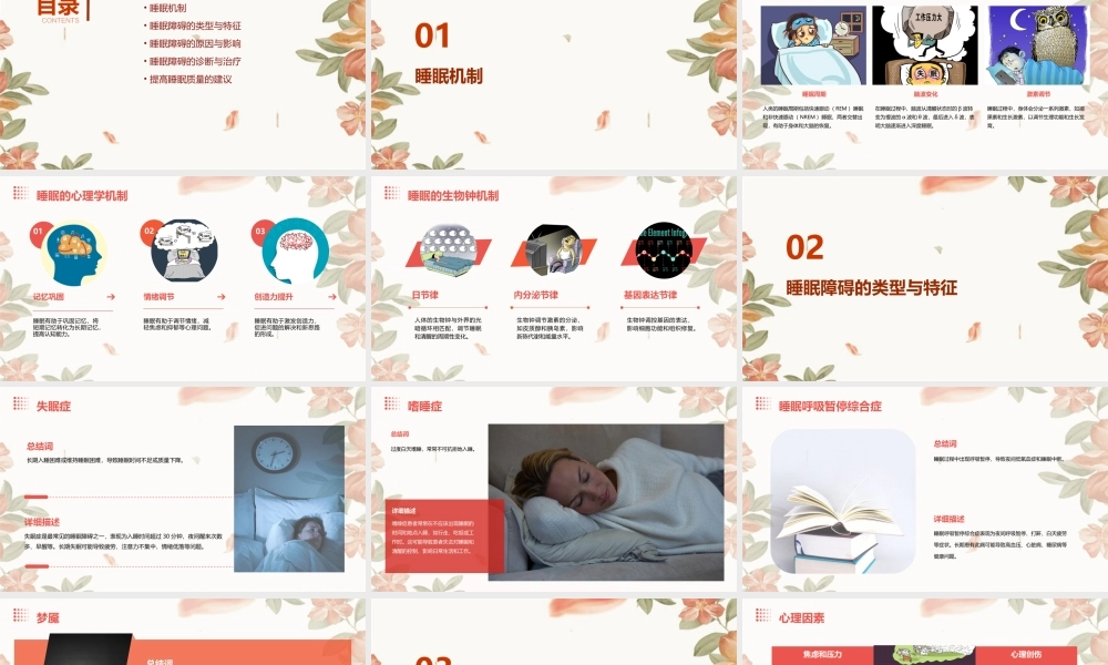 睡眠机制与睡眠障碍课件