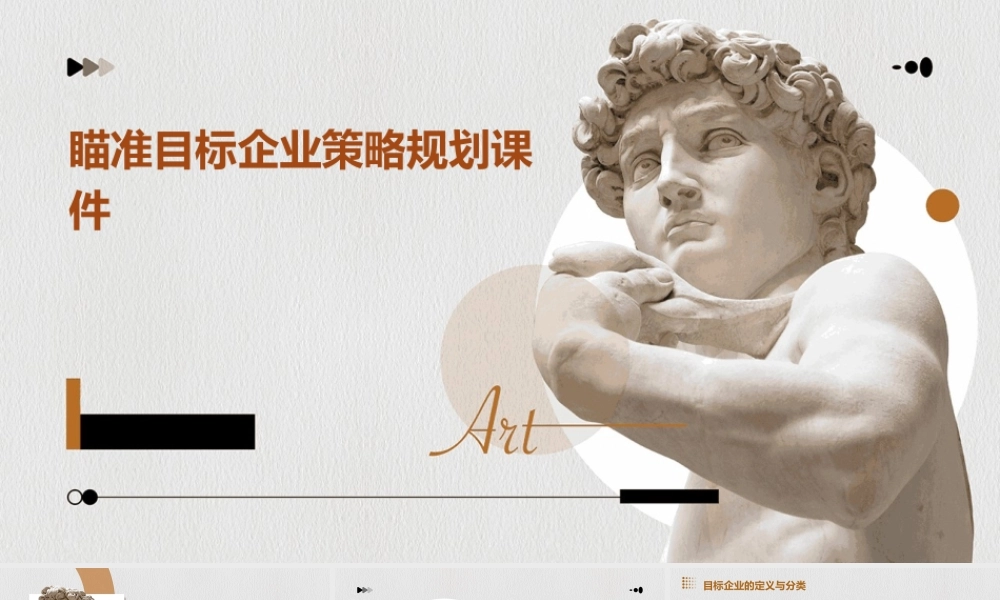 瞄准目标企业策略规划课件
