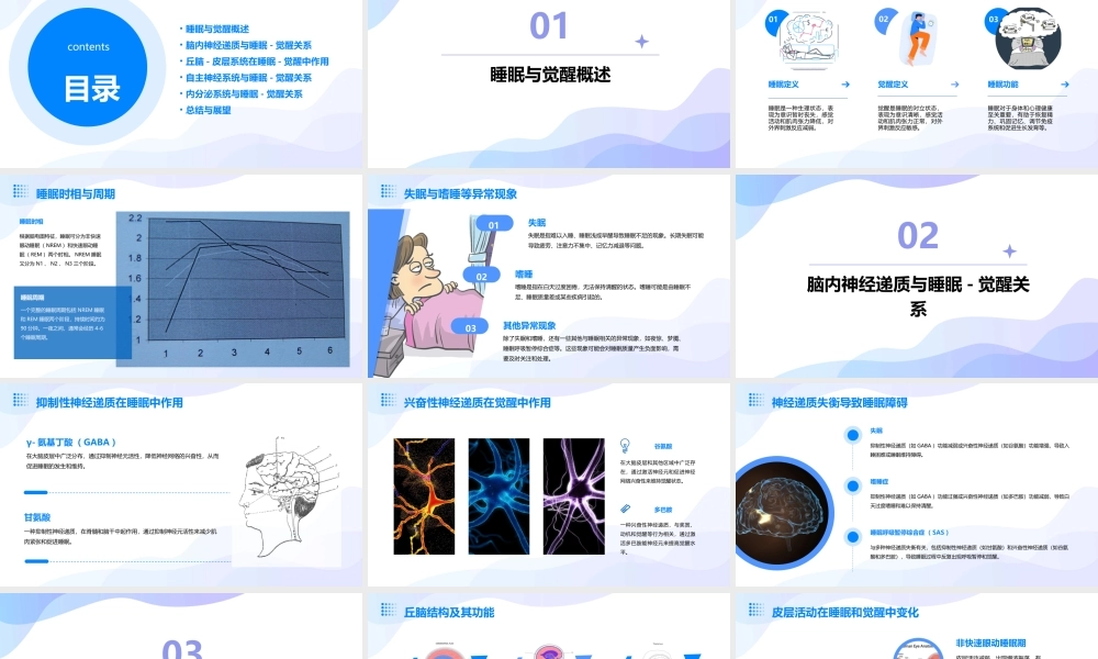 睡眠与觉醒的脑机制分解课件