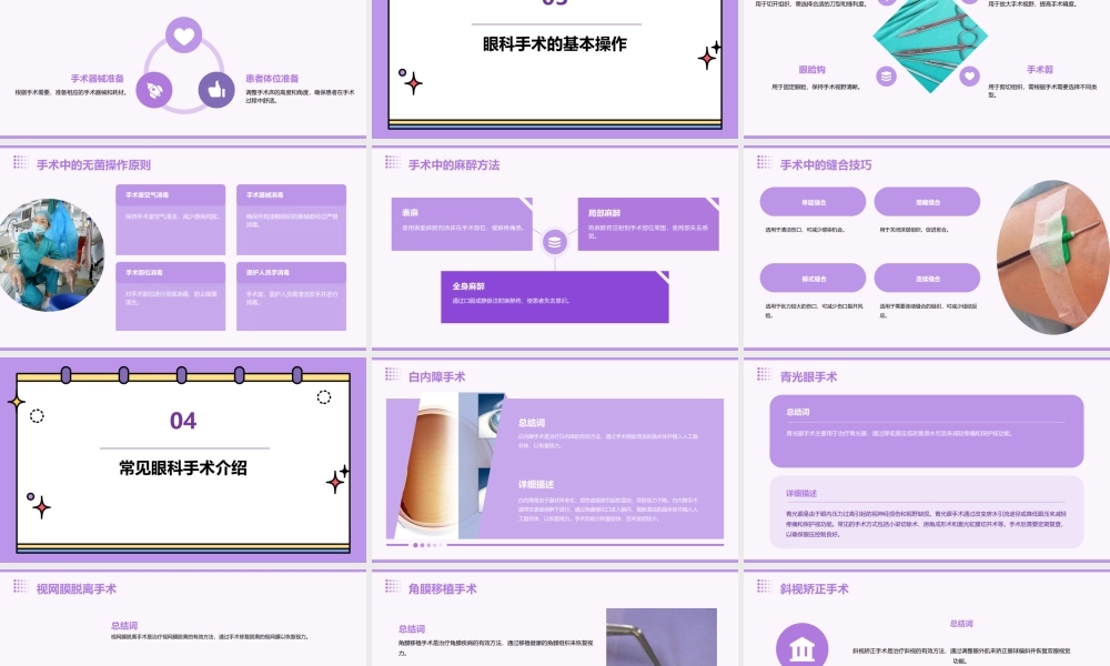 眼科手术学基础课件