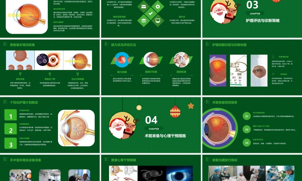 眼科病理学之白内障病理护理课件