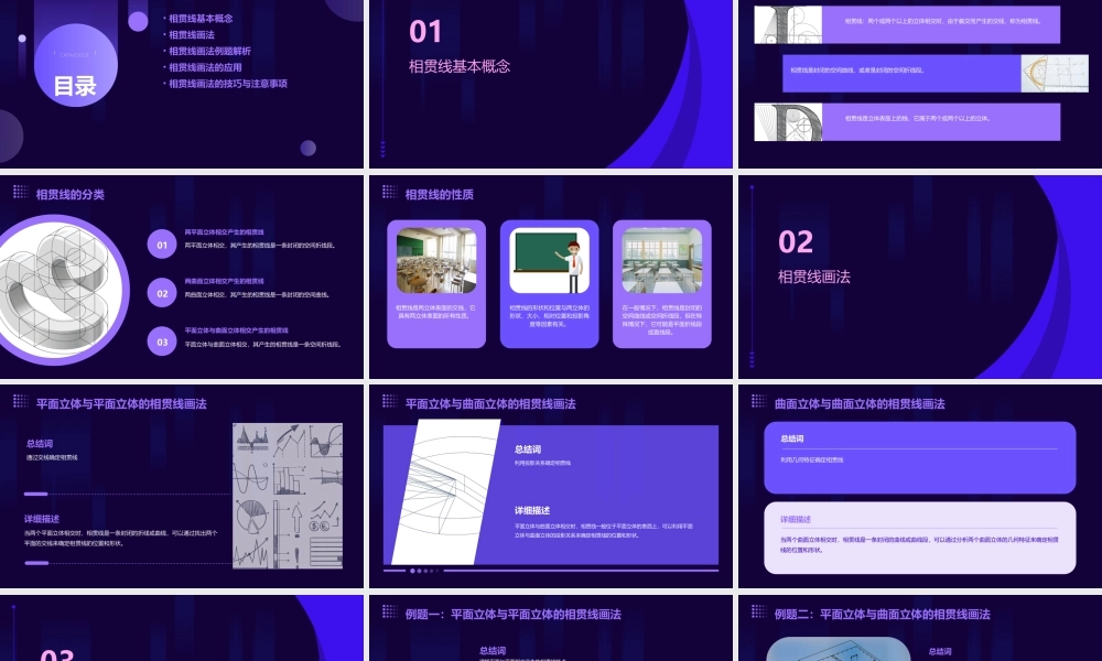 相贯线画法例题全解课件
