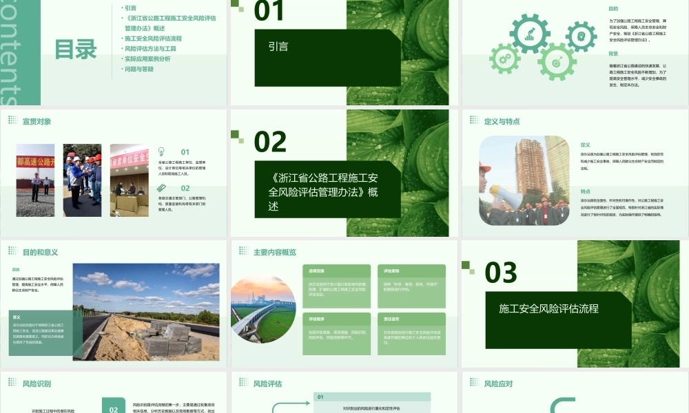 省厅《浙江省公路工程施工安全风险评估管理办法》宣贯(褚彬潜)课件