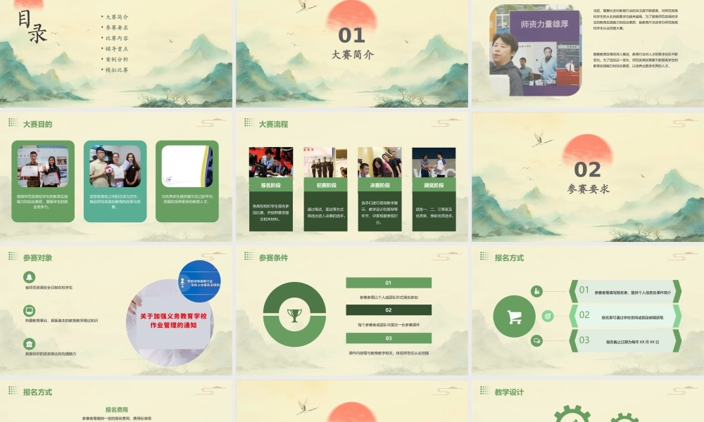 省师范类高校学生从业技能大赛辅导课件