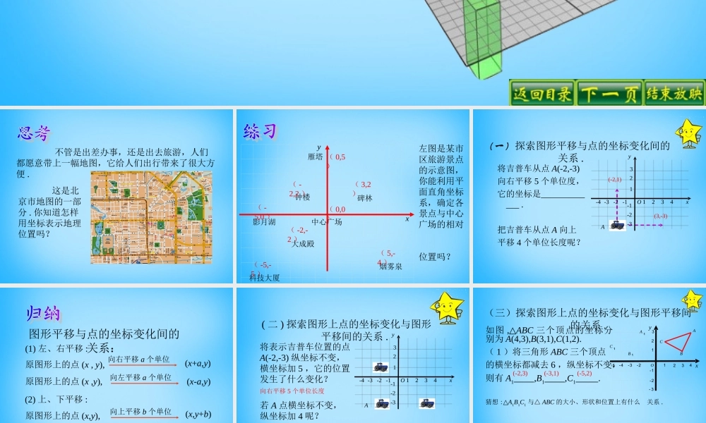 中学七年级数学下册 7.2 坐标方法的简单应用课件 (新版)新人教版 课件
