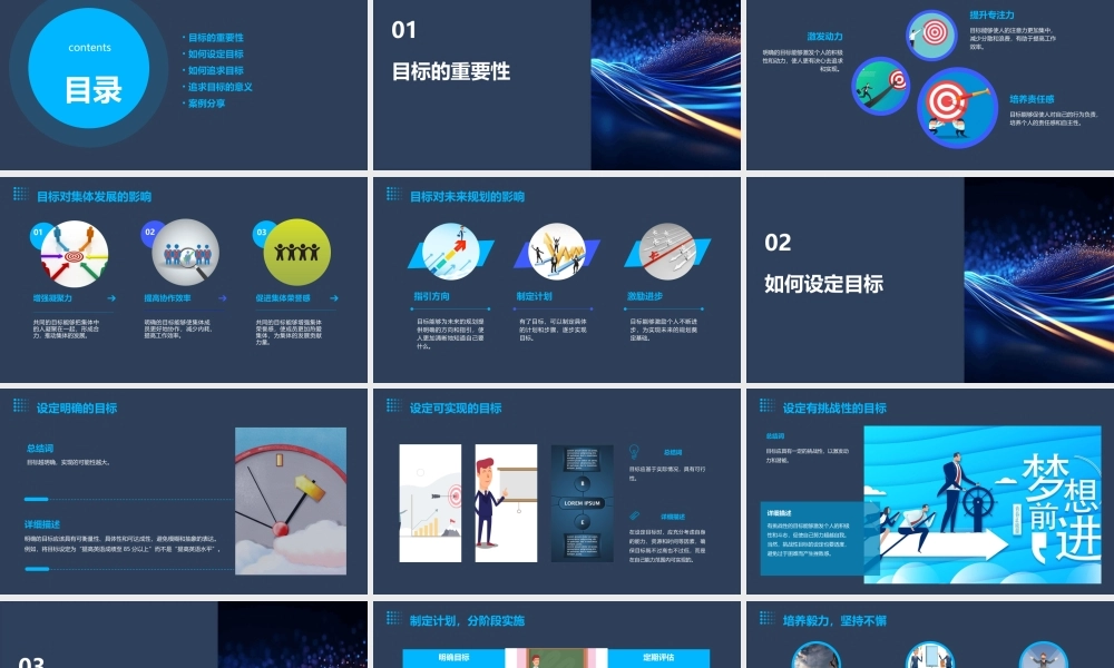 目标追求主题班会58928课件