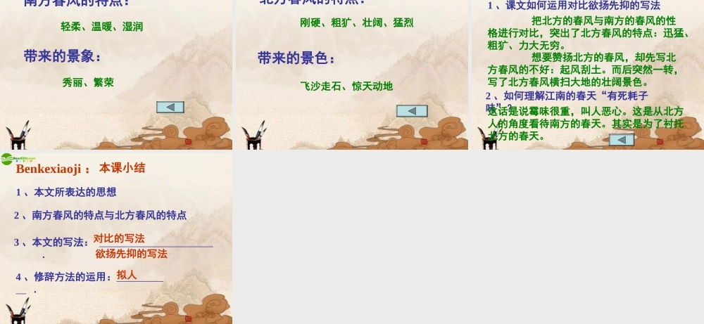 七年级语文下册(春风)课件 鄂教版 课件