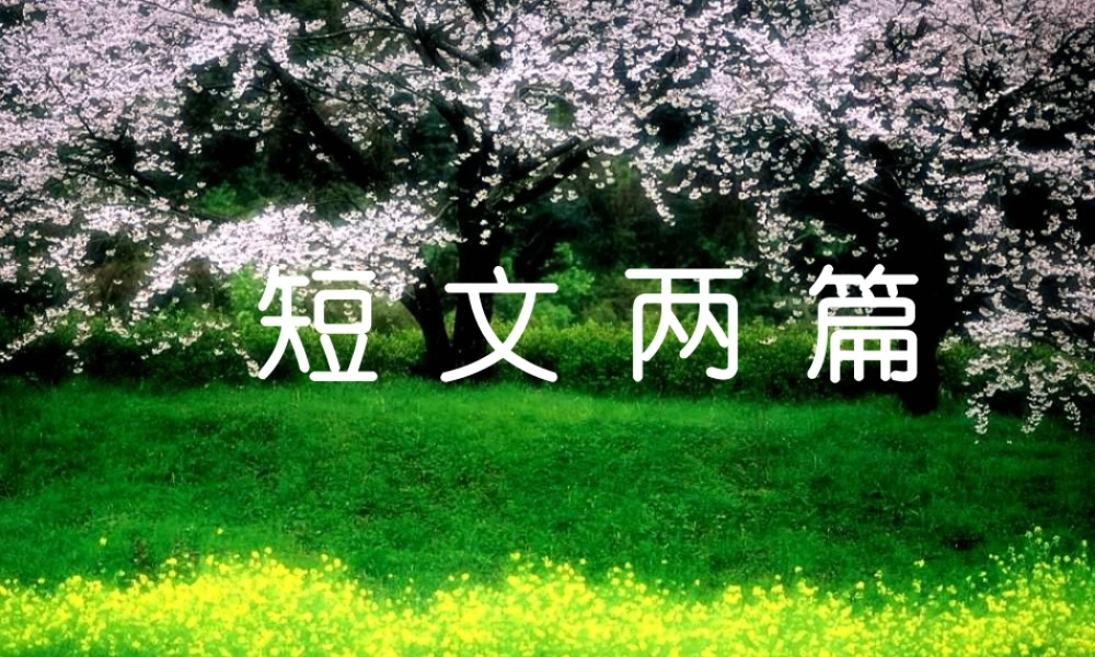 九年级语文上册 第四单元(短文两篇)课件 人教版 课件