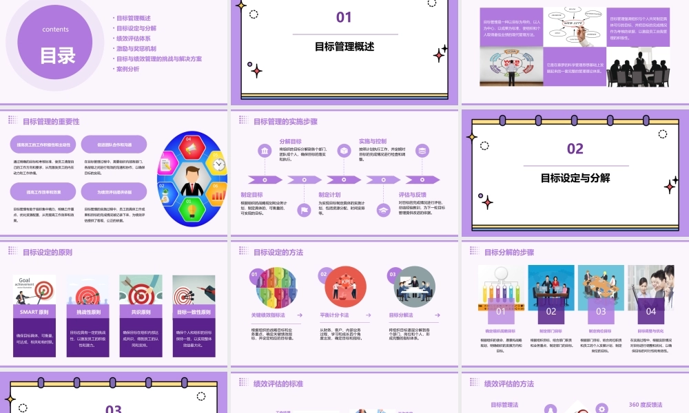 目标与绩效方案书课件