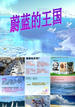 七年级语文上册 (蔚蓝的王国)优秀教学课件 苏教版 课件