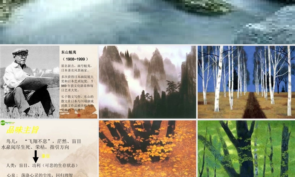 九年级语文下册 第13课(听泉)课件 长春版 课件