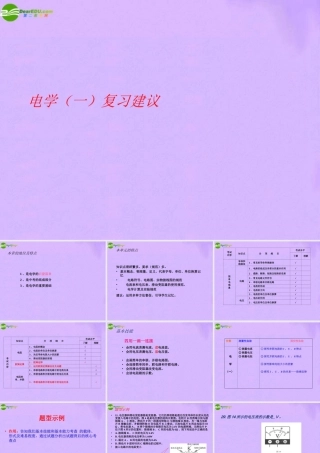 九年级物理 电学总复习 北师大版 课件