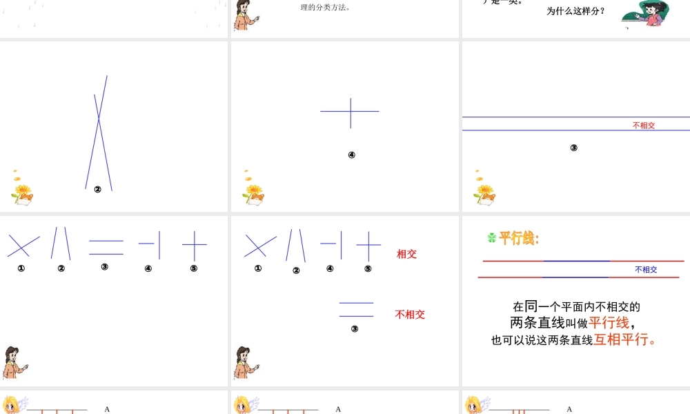 人教版小学数学四年级《垂直与平行》课件