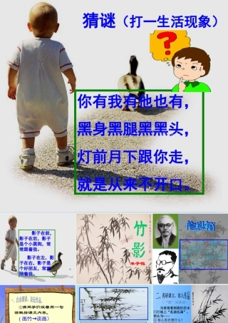 七年级语文竹影 课件新人教版 课件