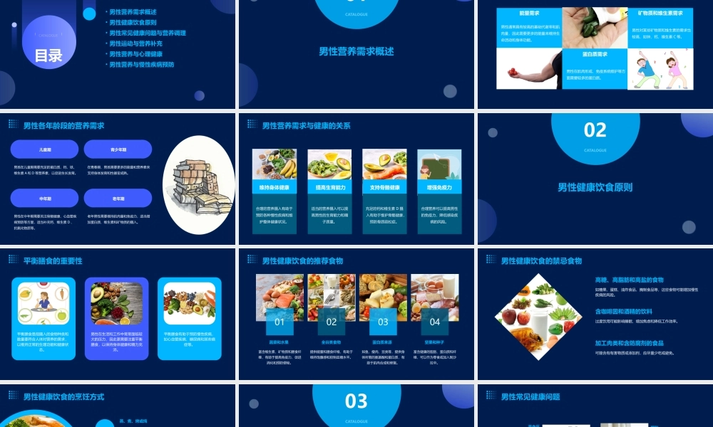 男性营养与健康课件