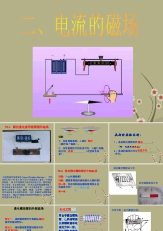 八年级物理下册 16.2(电流的磁场)课件 新人教版 课件
