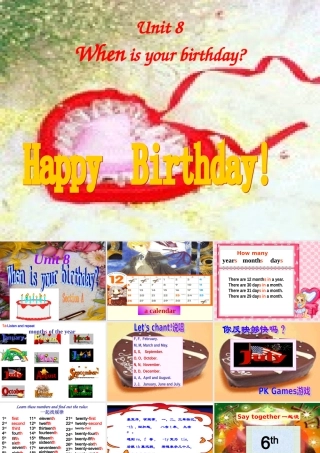 七年级英语上册第八单元整单元课件新目标 课件