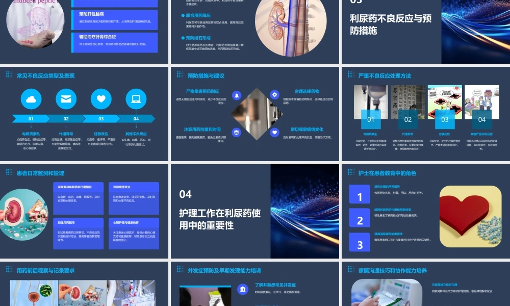 用药之利尿药的临床应用与护理课件