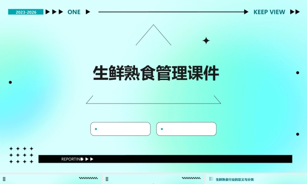 生鲜熟食管理课件