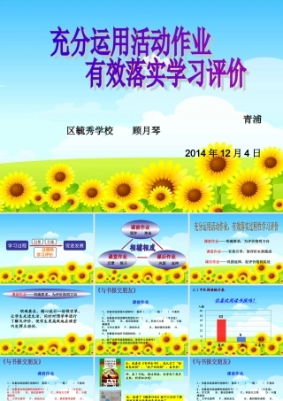 市级教研活动作业评价资料