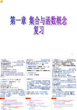 高中数学必修1课件_第一章_集合与函数概念(复习)(人教版必修1)