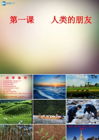 中学八年级政治下册 第一课 人类的朋友课件 教科版 课件