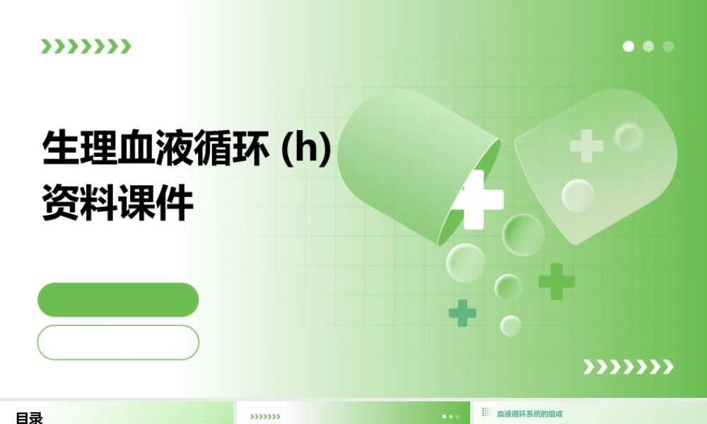 生理血液循环(h)资料课件