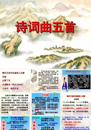 八年级语文下册 (诗词曲五首)教学课件 人教新课标版 课件