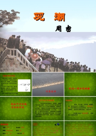 八年级语文上册 第六单元 28 观潮课件 新人教版 课件