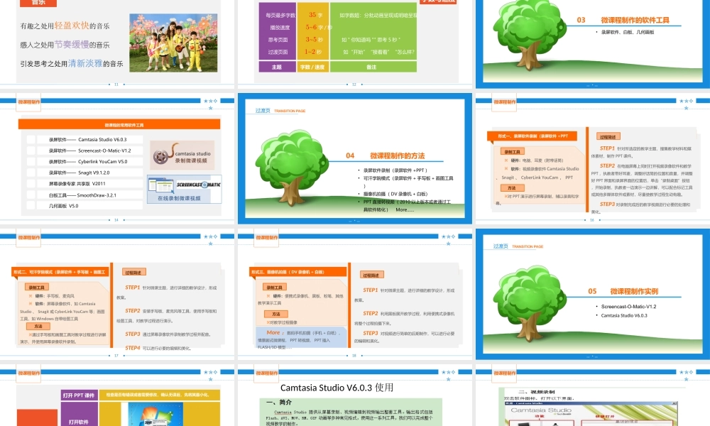 微课程制作工具及流程详解