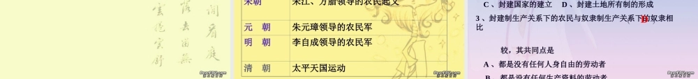 九年级政治复习课件 封建社会的兴衰 人教版 课件