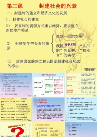 九年级政治复习课件 封建社会的兴衰 人教版 课件