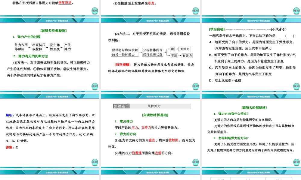 第1部分第三章第2节弹力