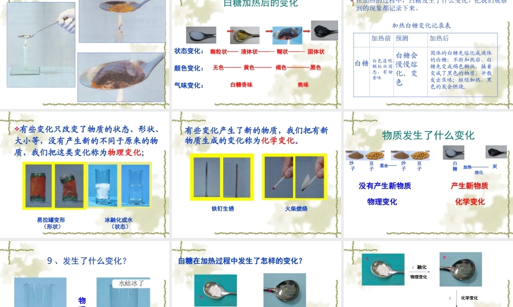 物质发生了什么变化课件