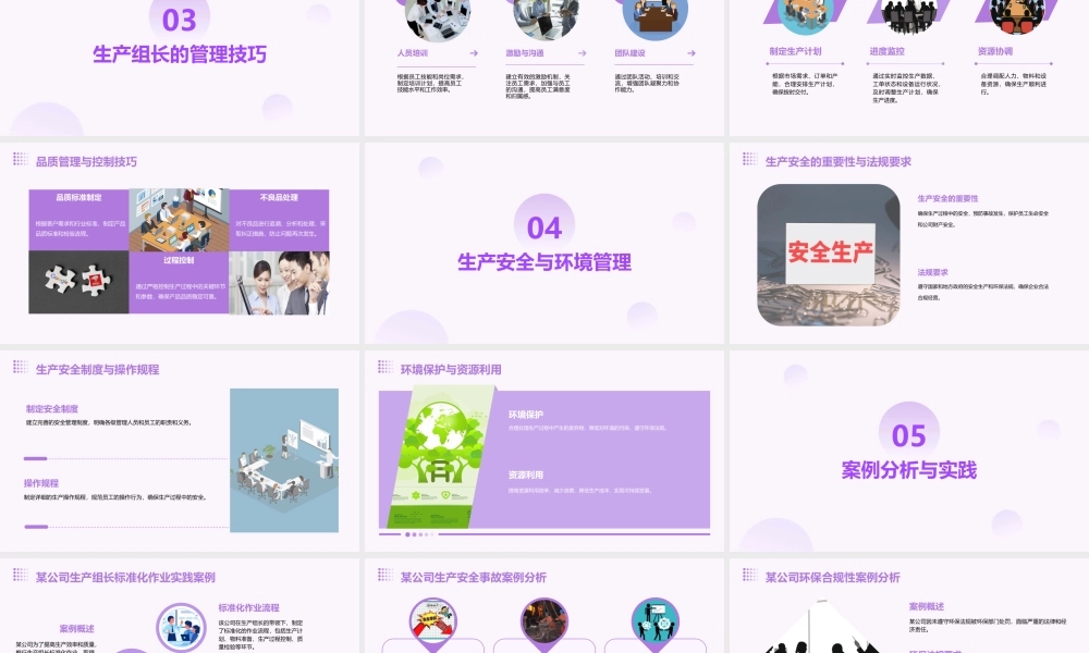 生产组长的标准化作业课件