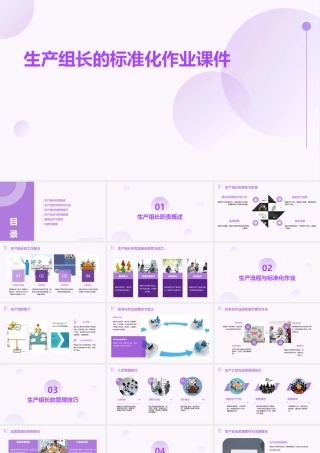 生产组长的标准化作业课件