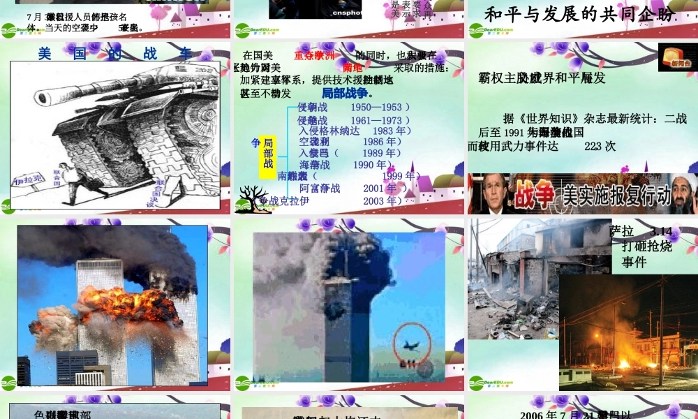 九年级思想品德 第一节(共同的问题 共同的选择)课件 湘师版 课件