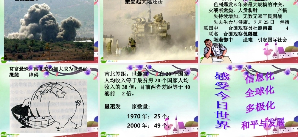 九年级思想品德 第一节(共同的问题 共同的选择)课件 湘师版 课件