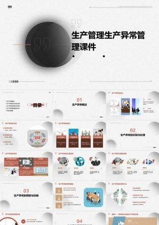 生产管理生产异常管理课件