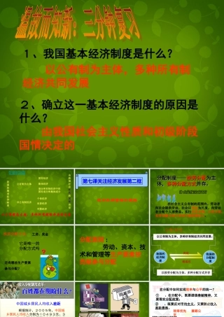 九年级政治全册 72 走向共同富裕的道路课件 新人教版 课件