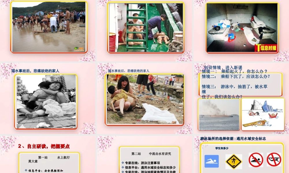 公共安全与生命健康教育(水的叮咛)课件