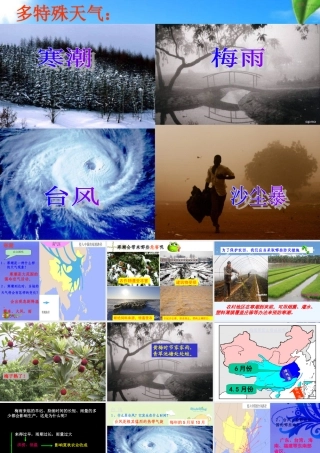 八年级地理上册 多特殊天气多旱涝灾害课件 湘教版 课件