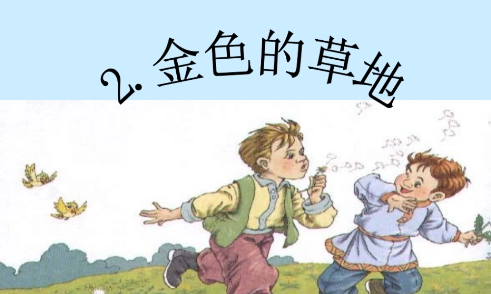《金色的草地》课件 (2)