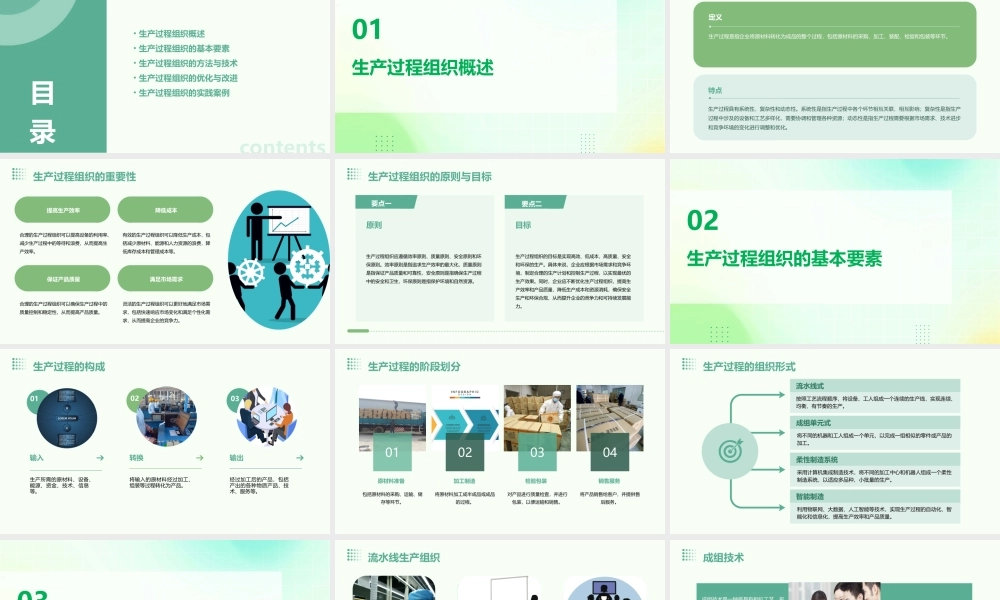 生产及运营管理生产过程组织课件