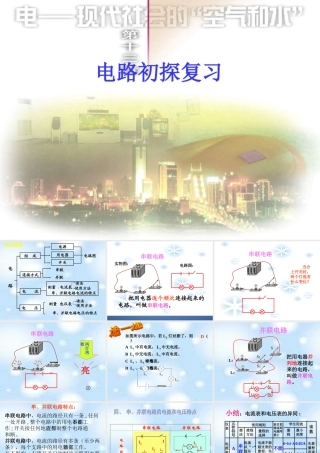 九年级物理上册 第13章 电路初探复习课件 苏科版 课件