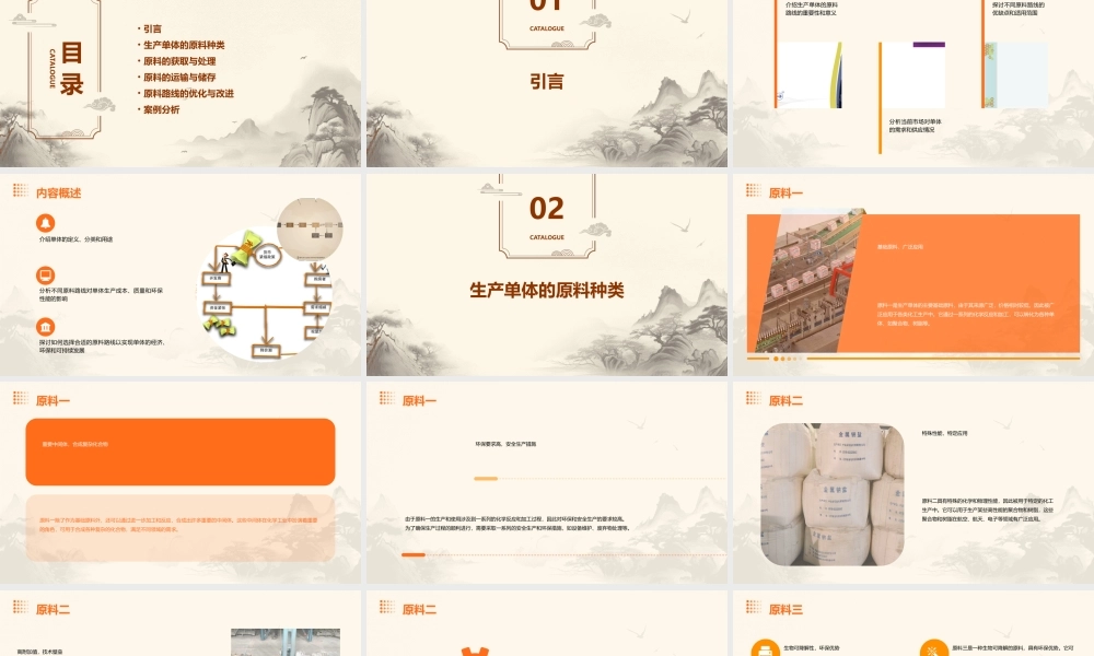 生产单体的原料路线详解课件